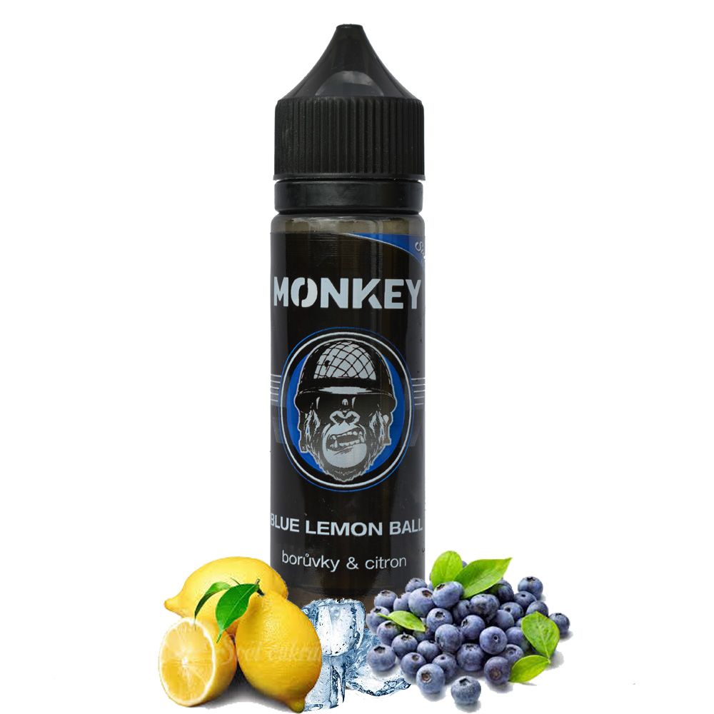 BLUE LEMON BALL - borůvky & citron Monkey liquid
